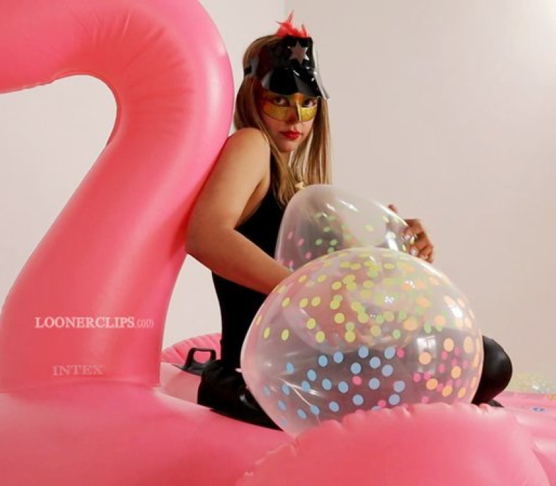  Beautiful cop sitting to pop my balloons - Alexis