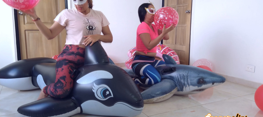 Milf Cinthia Teaches Stepdaugther how to bounce and sit to pop