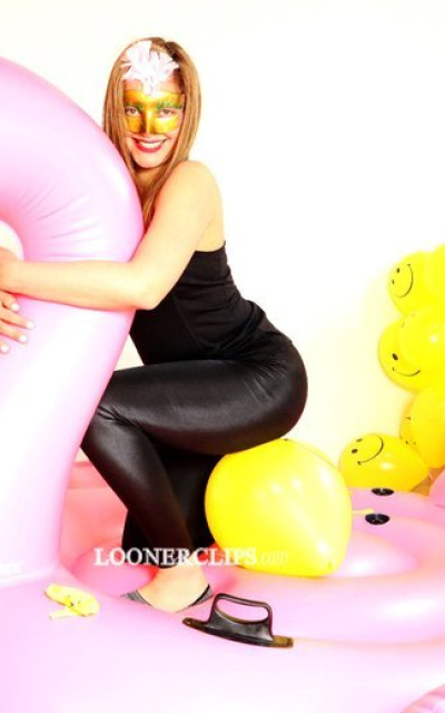 My Flamingo and my smiley balloons