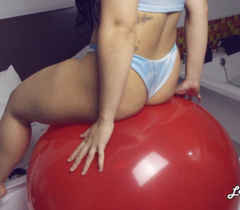 She popped the Big Red balloon By sitting on it! - Loonerclips