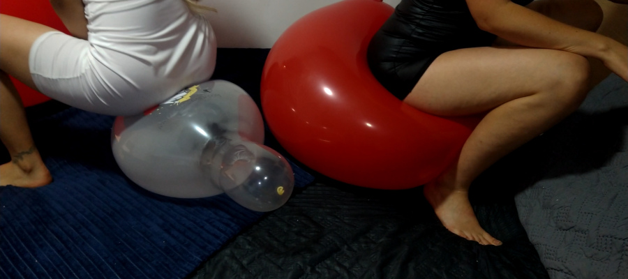 Blow, Sit, Pop! A Balloon Battle with Antonia & Susan