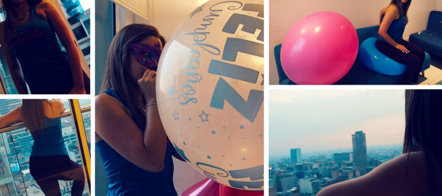 Alexis - Blow to pop and Sit to pop in the 22nd floor