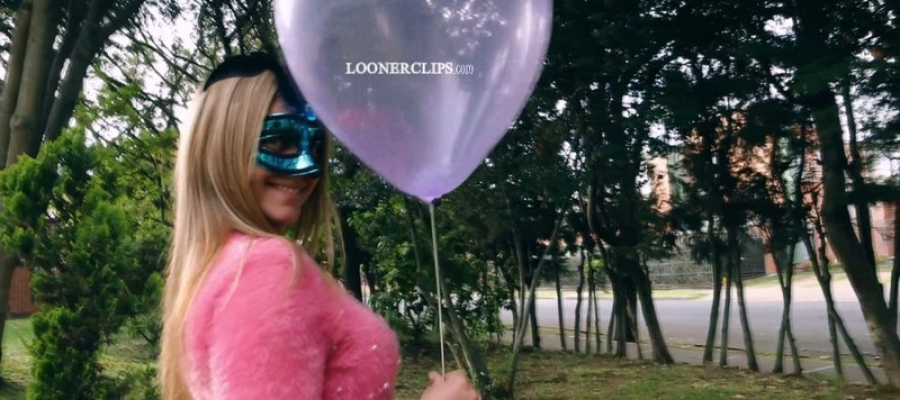 Public Sit to pop Whale &  Deflating  Looner Alexis -