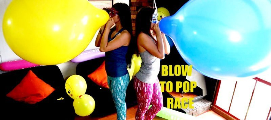 Blow to pop Race Alexis & Erika